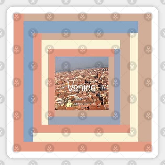 Venice, Italy from St. Mark's Square Sticker by djrunnels